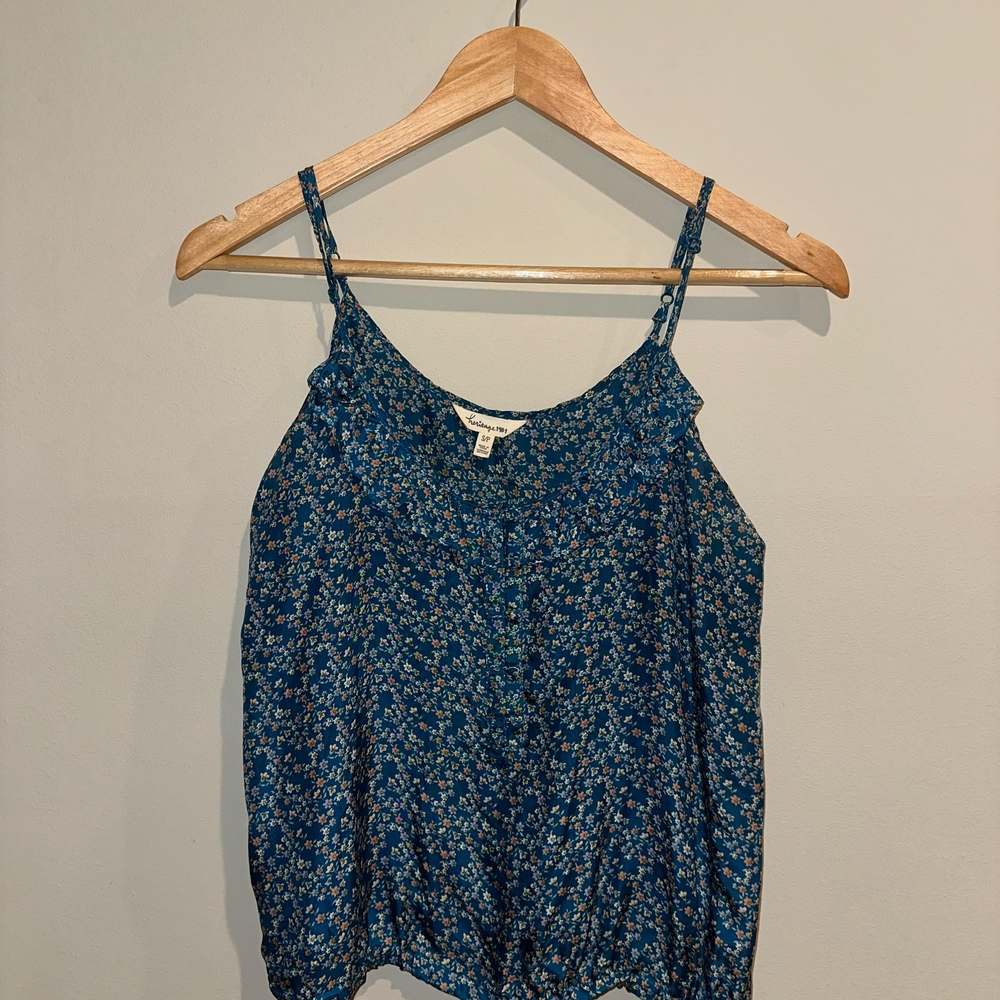Heritage 1981 Blue Floral Camisole